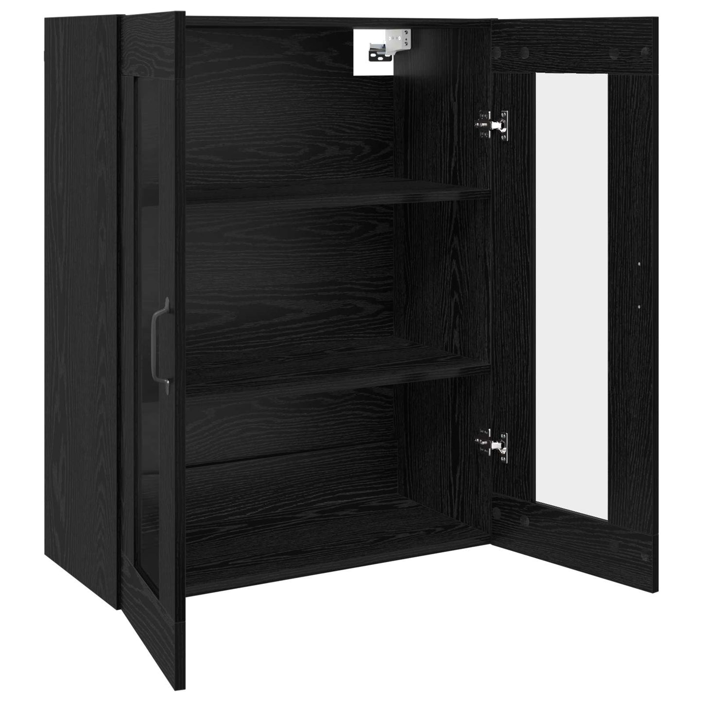 Storage Cabinet Wall-mounted Black Oak 69.5 x 34 x 90 cm