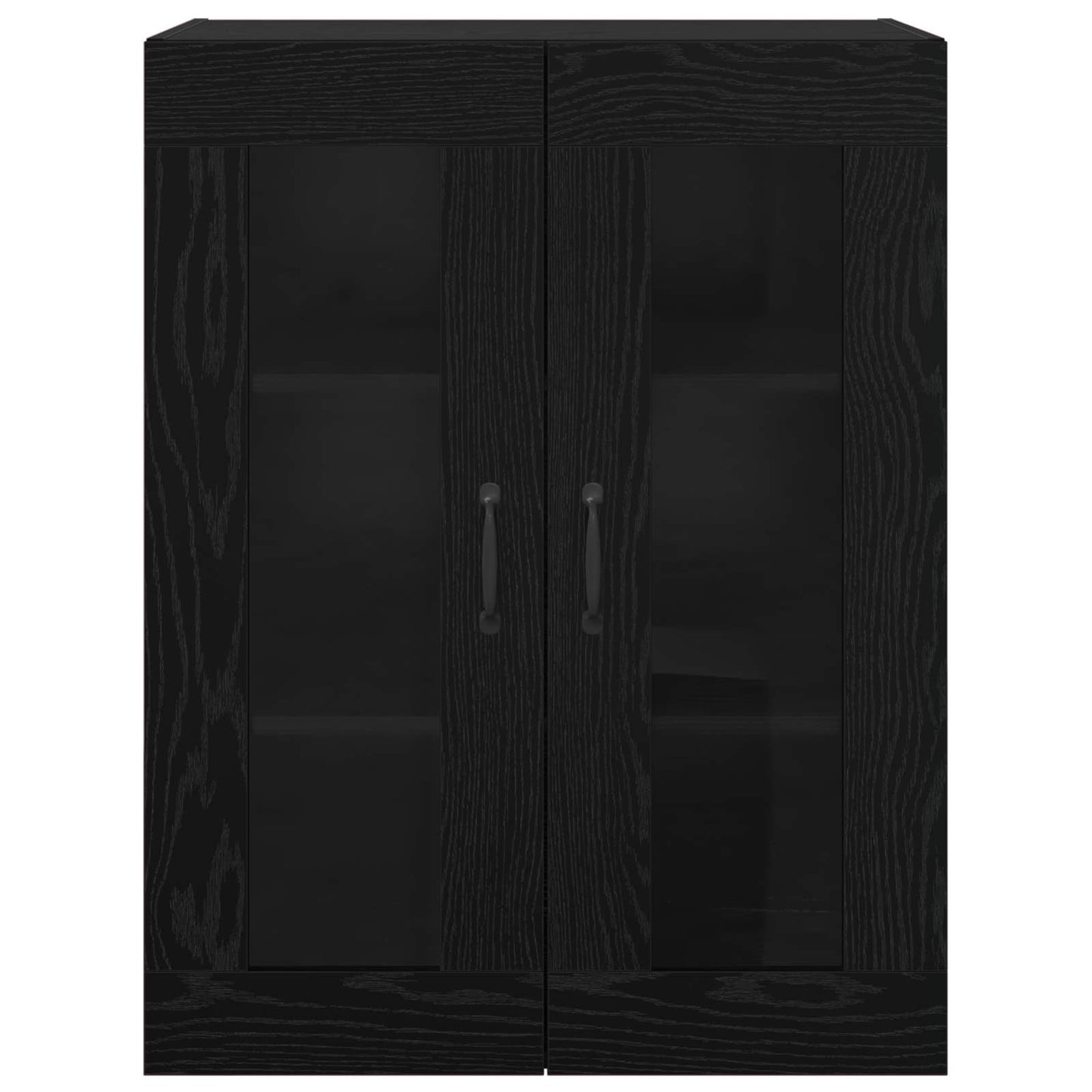 Storage Cabinet Wall-mounted Black Oak 69.5 x 34 x 90 cm