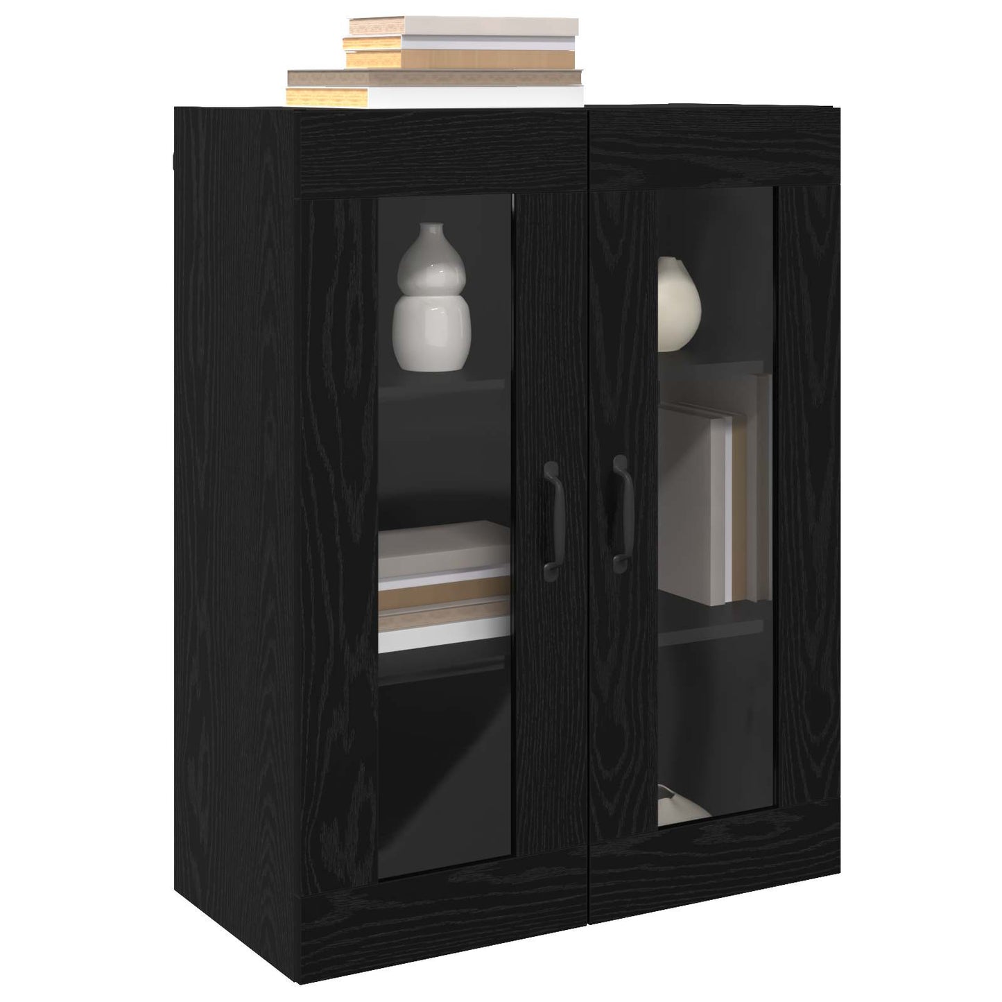 Storage Cabinet Wall-mounted Black Oak 69.5 x 34 x 90 cm