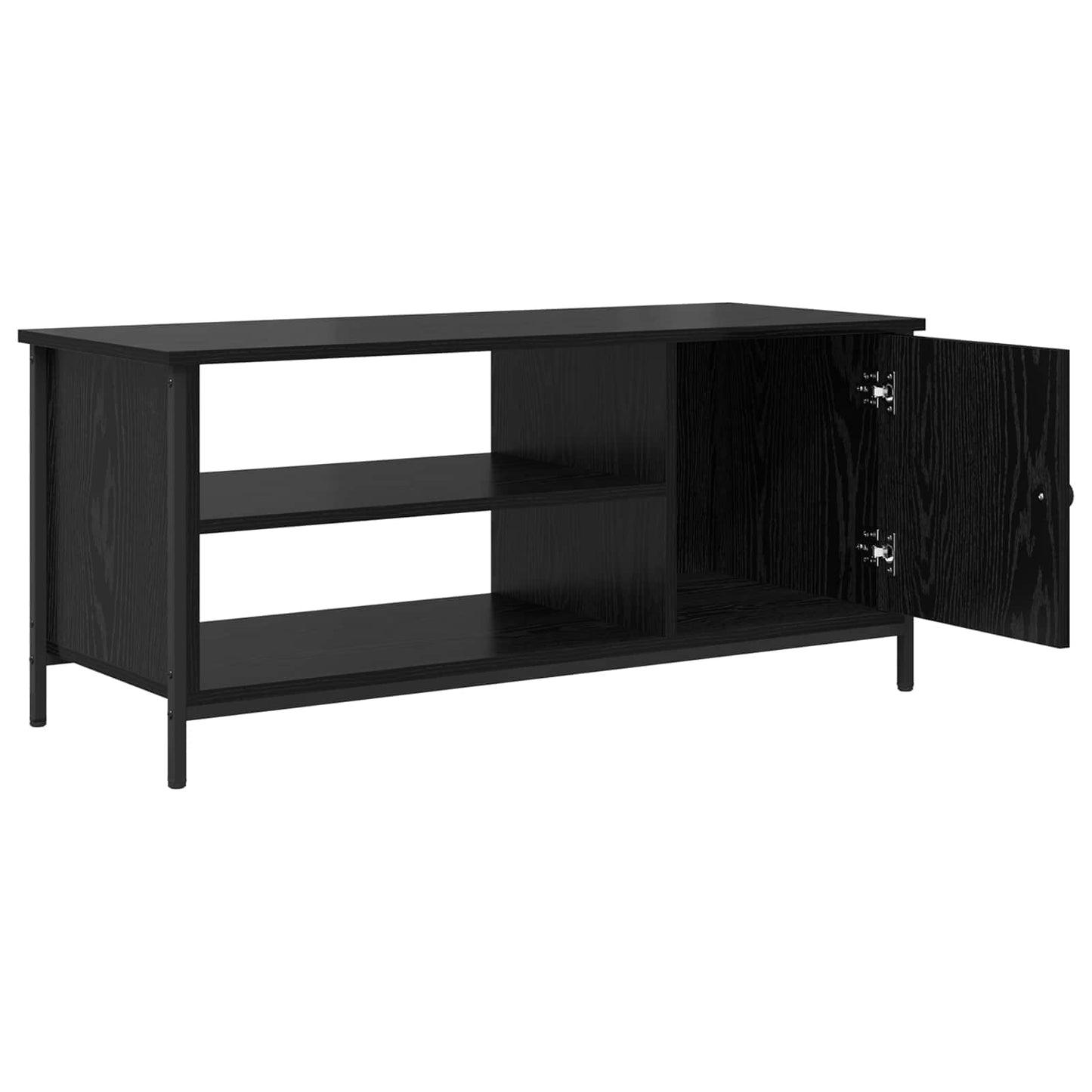 TV Cabinet Black Oak 100 x 40 x 45 cm Engineered Wood