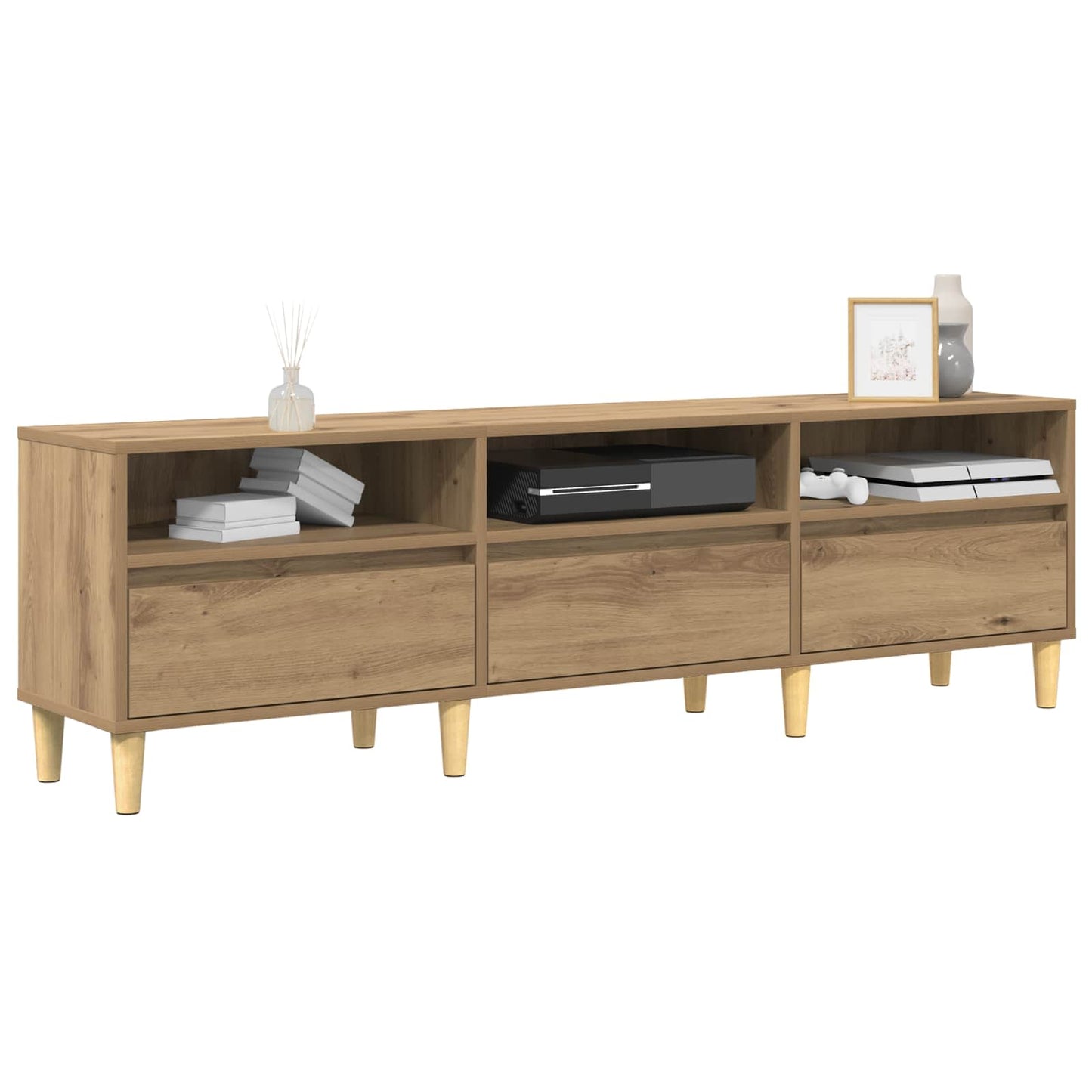 TV Cabinet Artisan Oak 150 x 30 x 45 cm Engineered Wood
