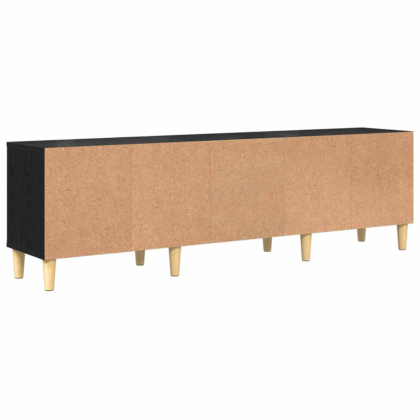 TV Cabinet Black Oak 150 x 30 x 45 cm Engineered Wood