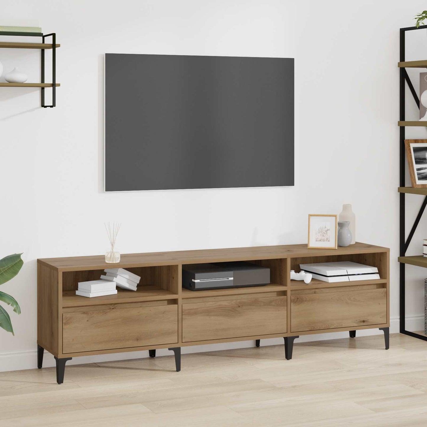 TV Cabinet with Drawer Artisan Oak 150 x 30 x 45 cm