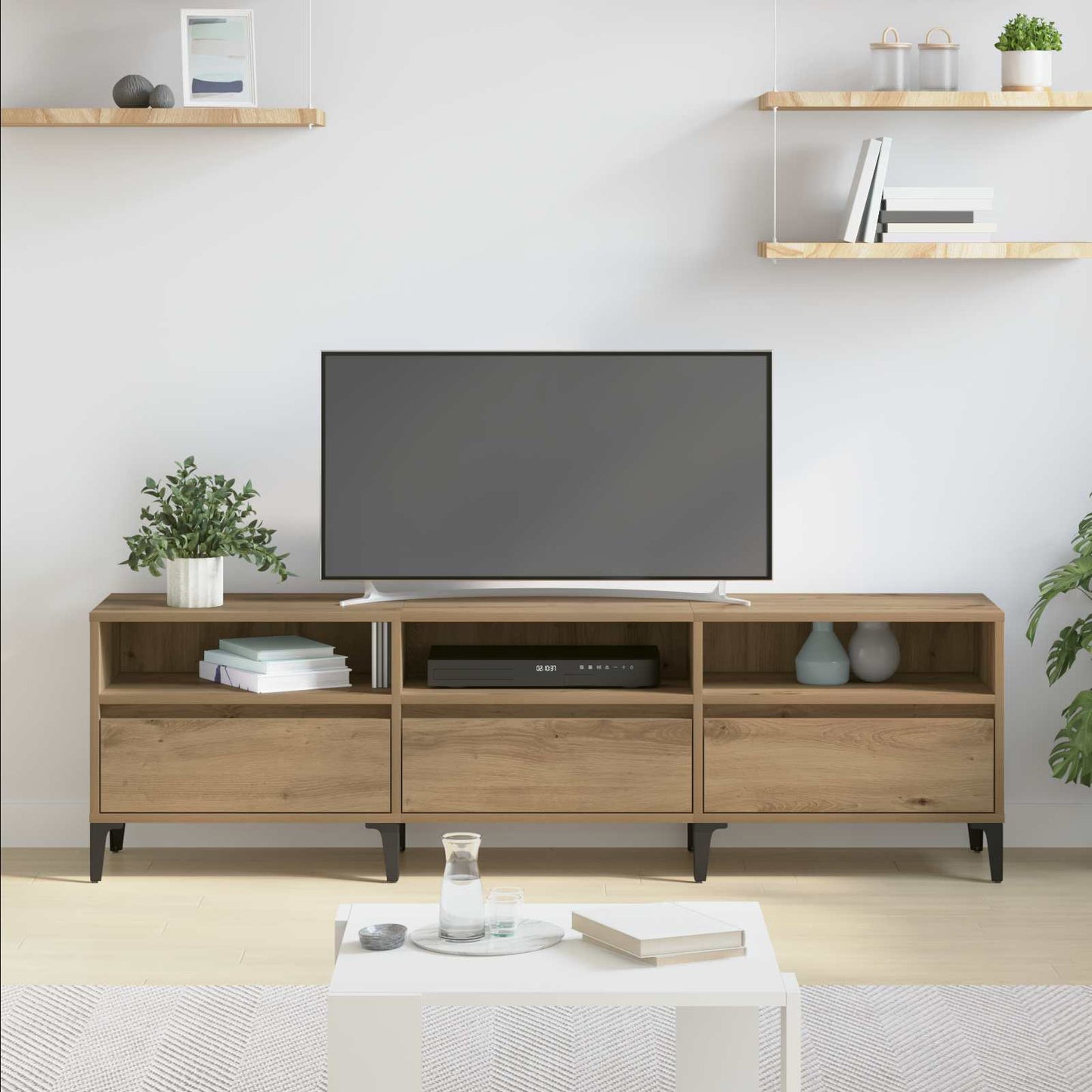 TV Cabinet with Drawer Artisan Oak 150 x 30 x 45 cm