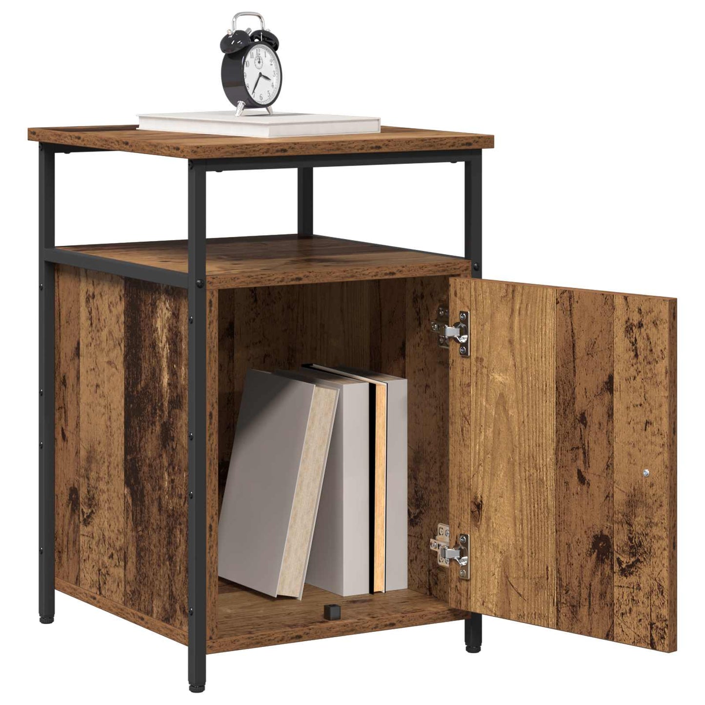 Bedside Cabinet with Drawer Old wood Engineered Wood