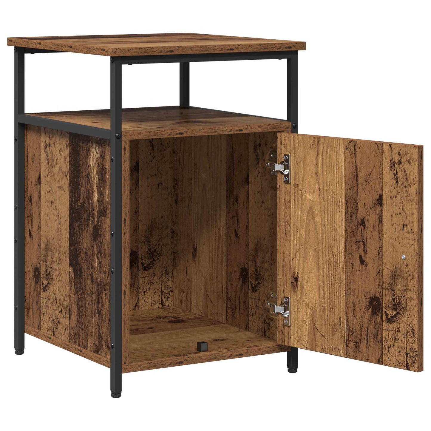 Bedside Cabinet with Drawer 2 pcs Old wood Engineered Wood