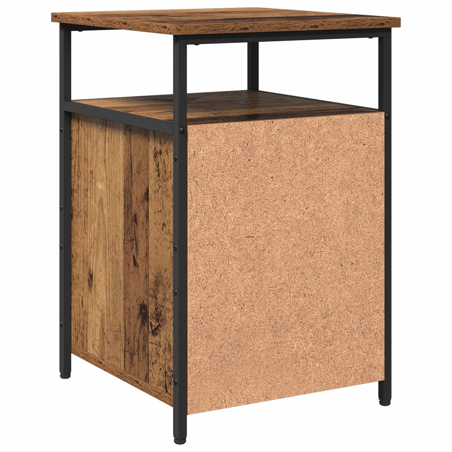 Bedside Cabinet with Drawer 2 pcs Old wood Engineered Wood