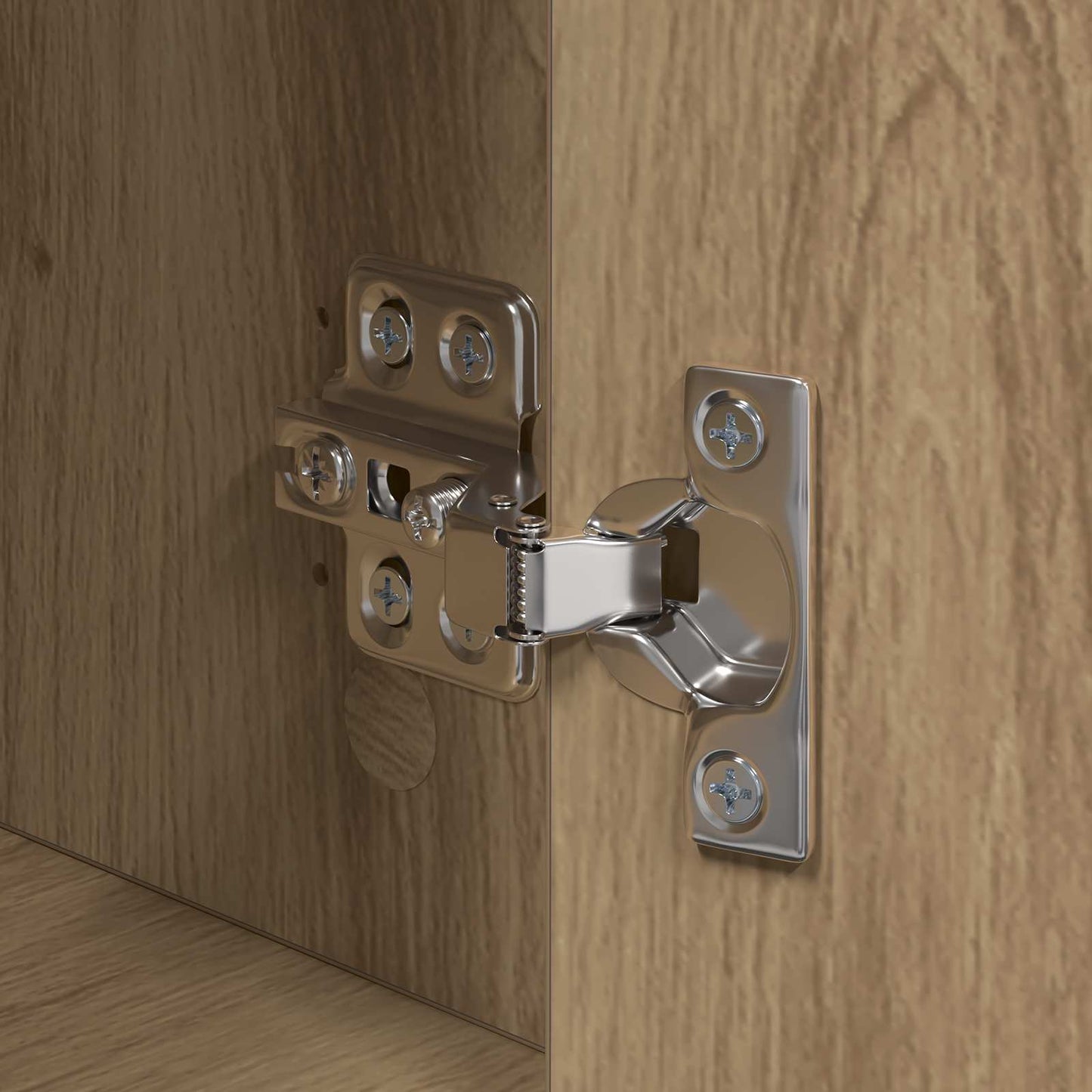 Bedside Cabinet Artisan oak Engineered Wood