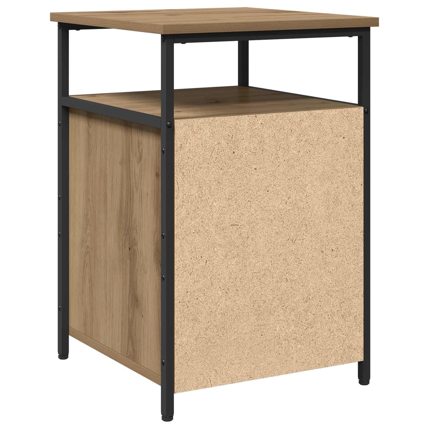 Bedside Cabinet Artisan oak Engineered Wood