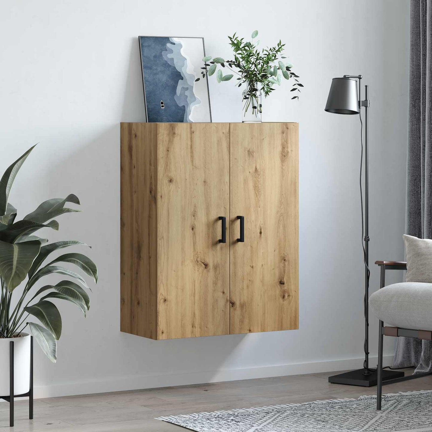 Wall Cabinet Artisan Oak 69.5 x 34 x 90 cm Engineered Wood