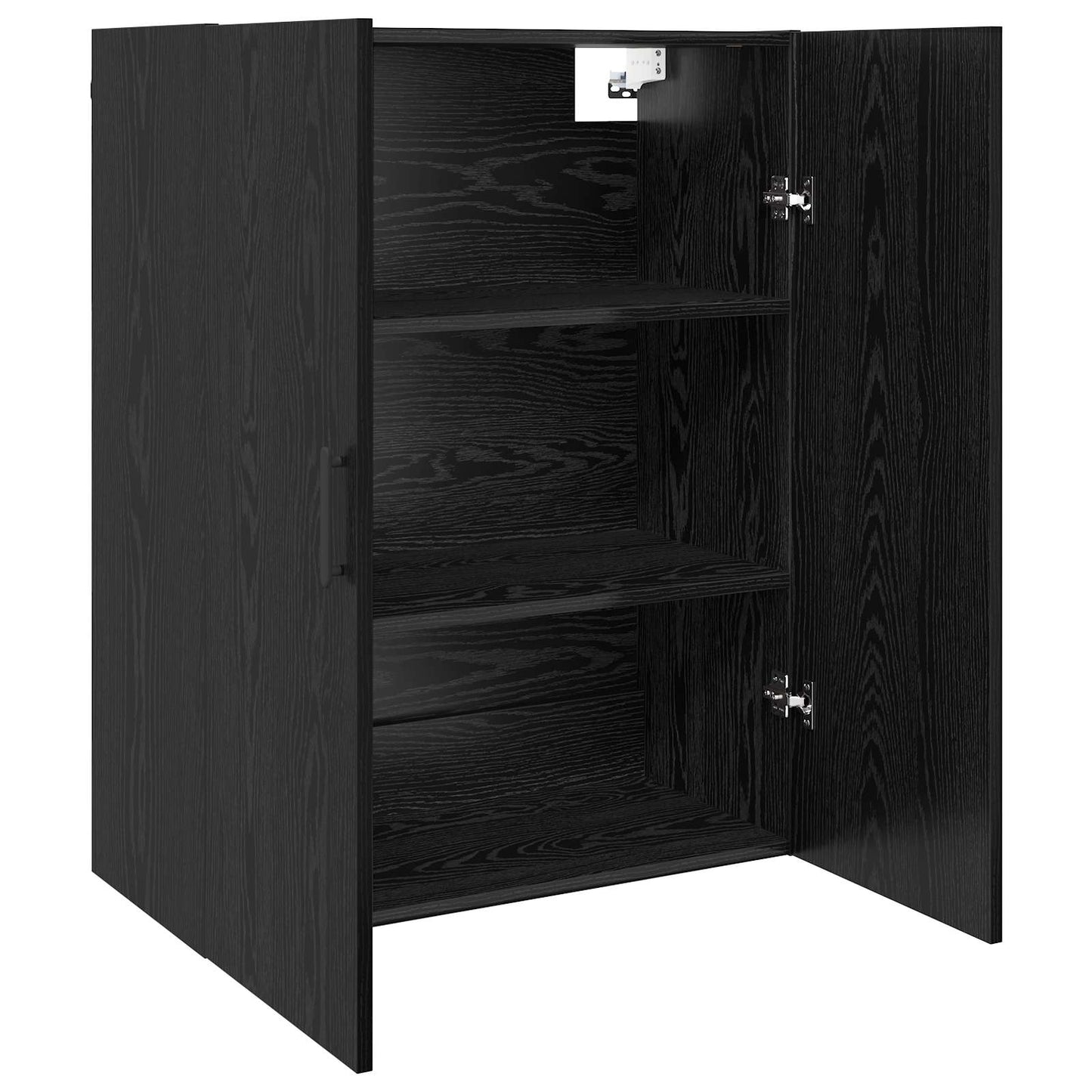 Wall Cabinet Black Oak 69.5 x 34 x 90 cm Engineered Wood