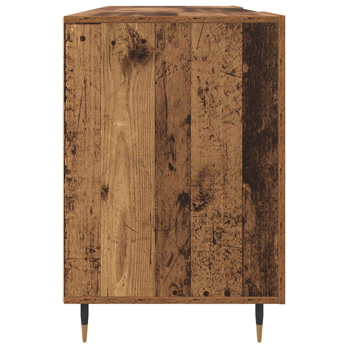 Desk with Shelf Old wood 140 x 50 x 75 cm Engineered wood
