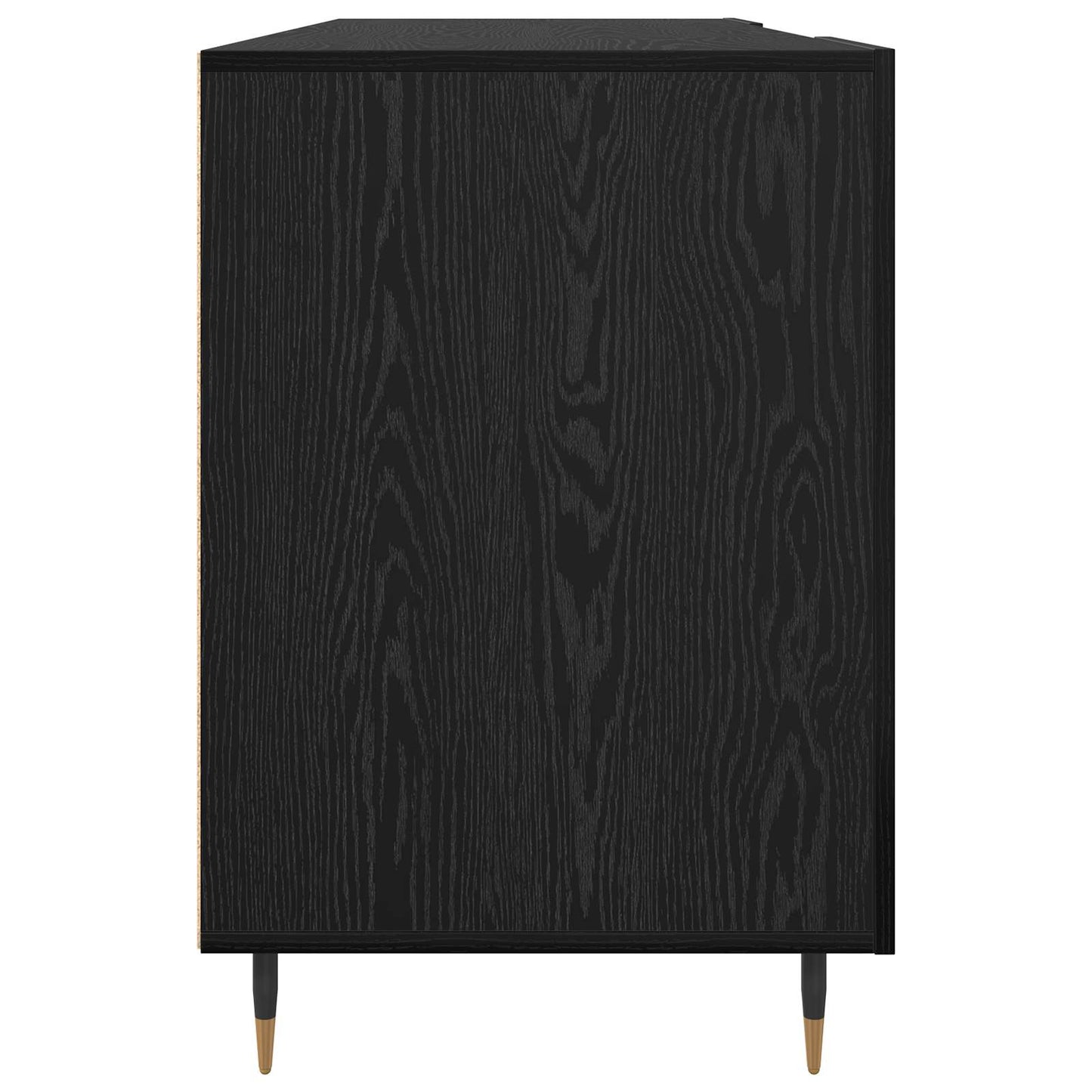 Desk Black oak Engineered wood 140 x 50 x 75 cm