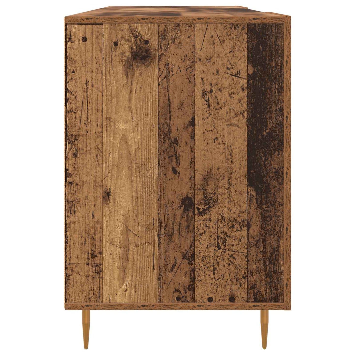 Desk with Shelf Old wood 140 x 50 x 75 cm Engineered wood