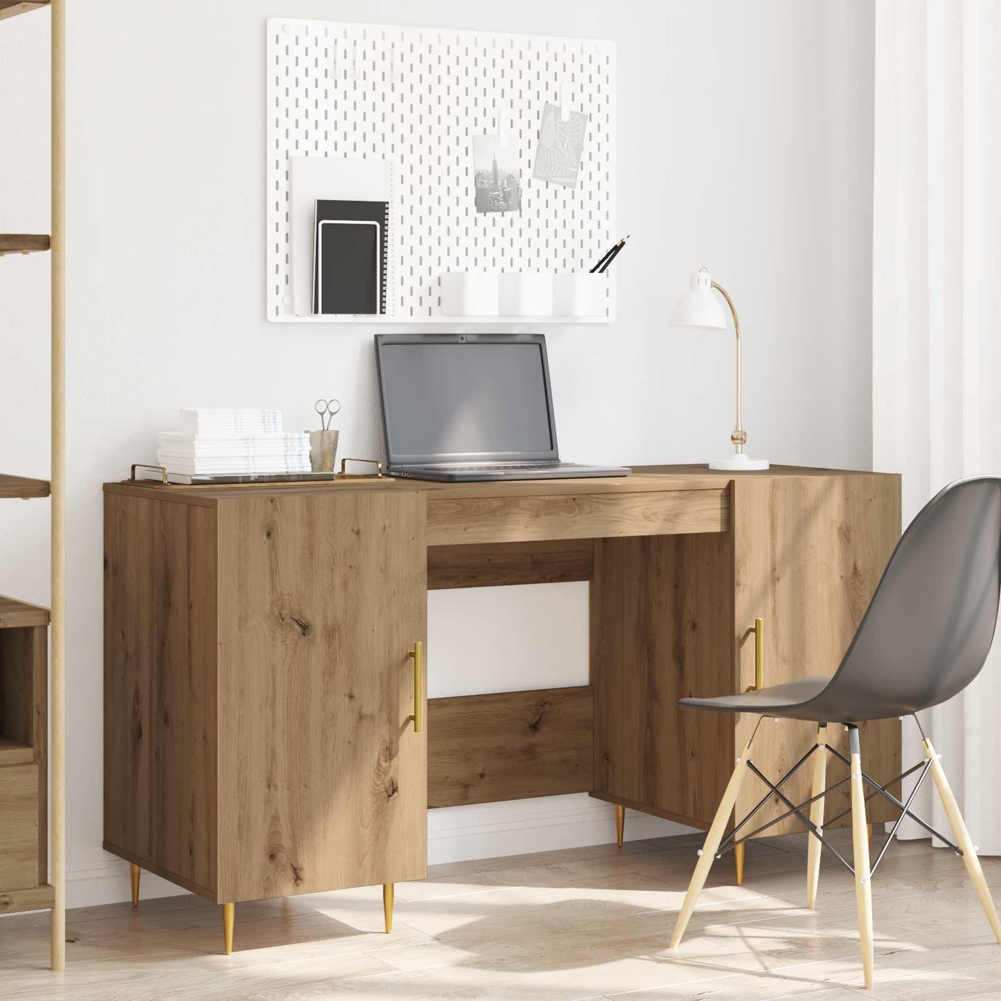 Desk Artisan oak Engineered wood 140 x 50 x 75 cm