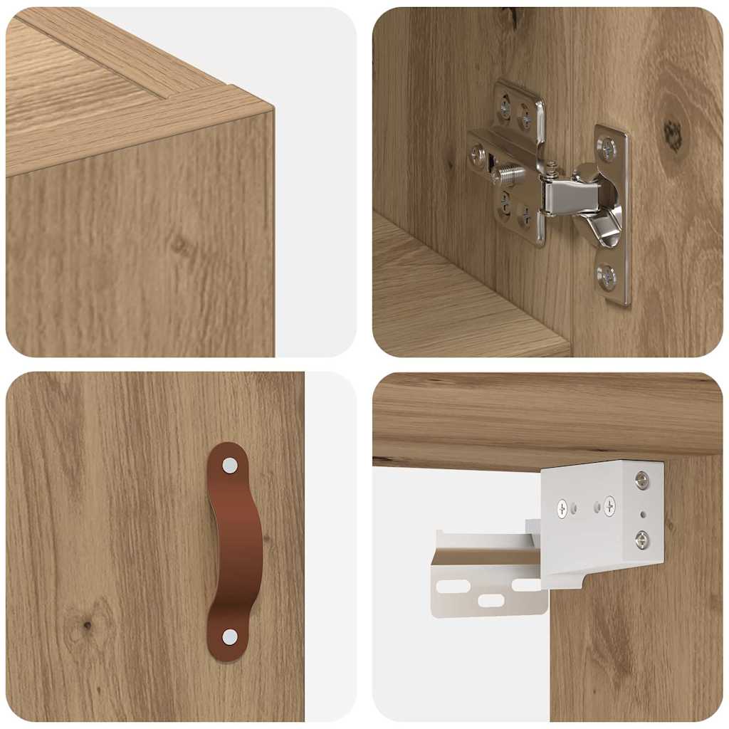 Wall Cabinet Artisan oak 60 x 31 x 60 cm Engineered wood