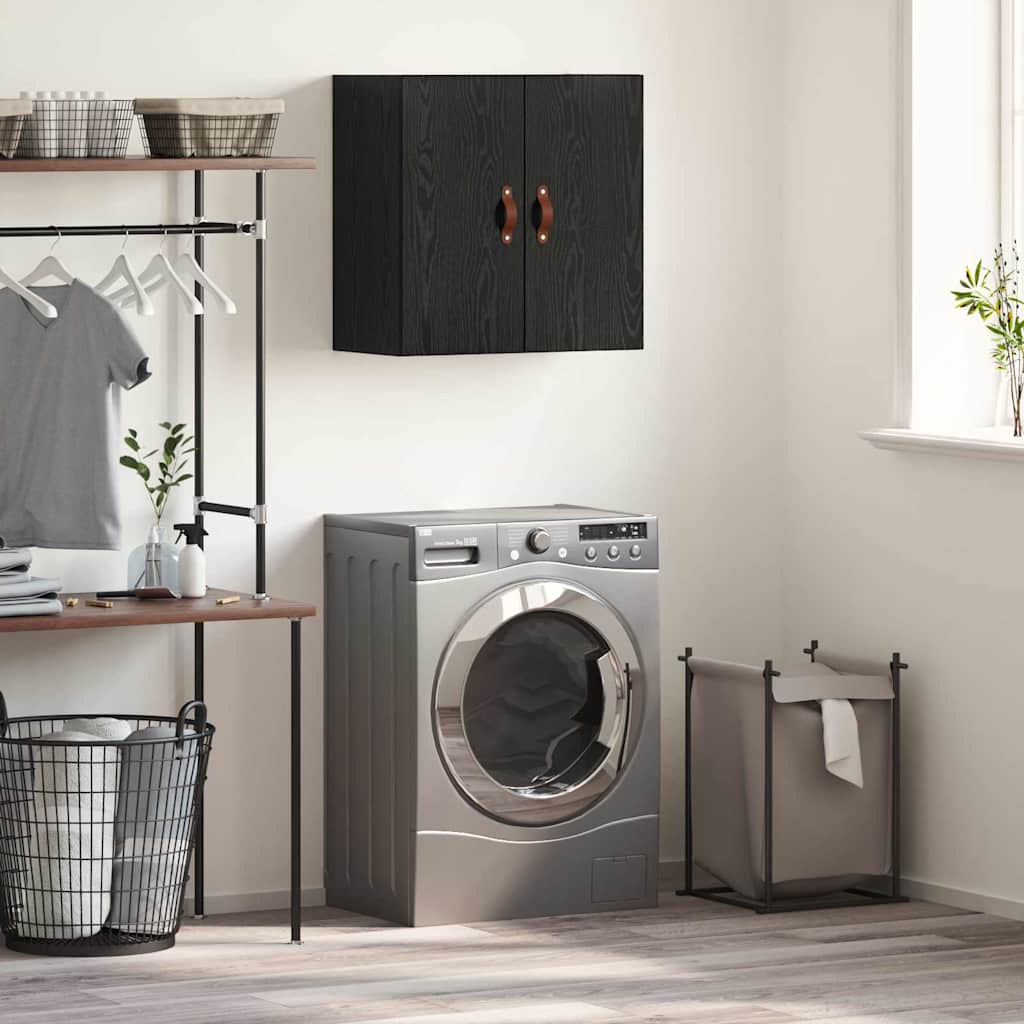 Wall Cabinet 60 x 31 x 60 cm Engineered Wood Black oak