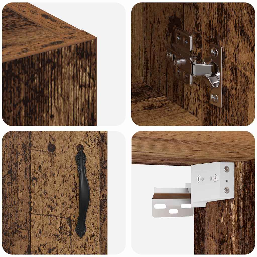 Wall-Mounted Cabinet Old Wood 60 x 31 x 60 cm Engineered Wood