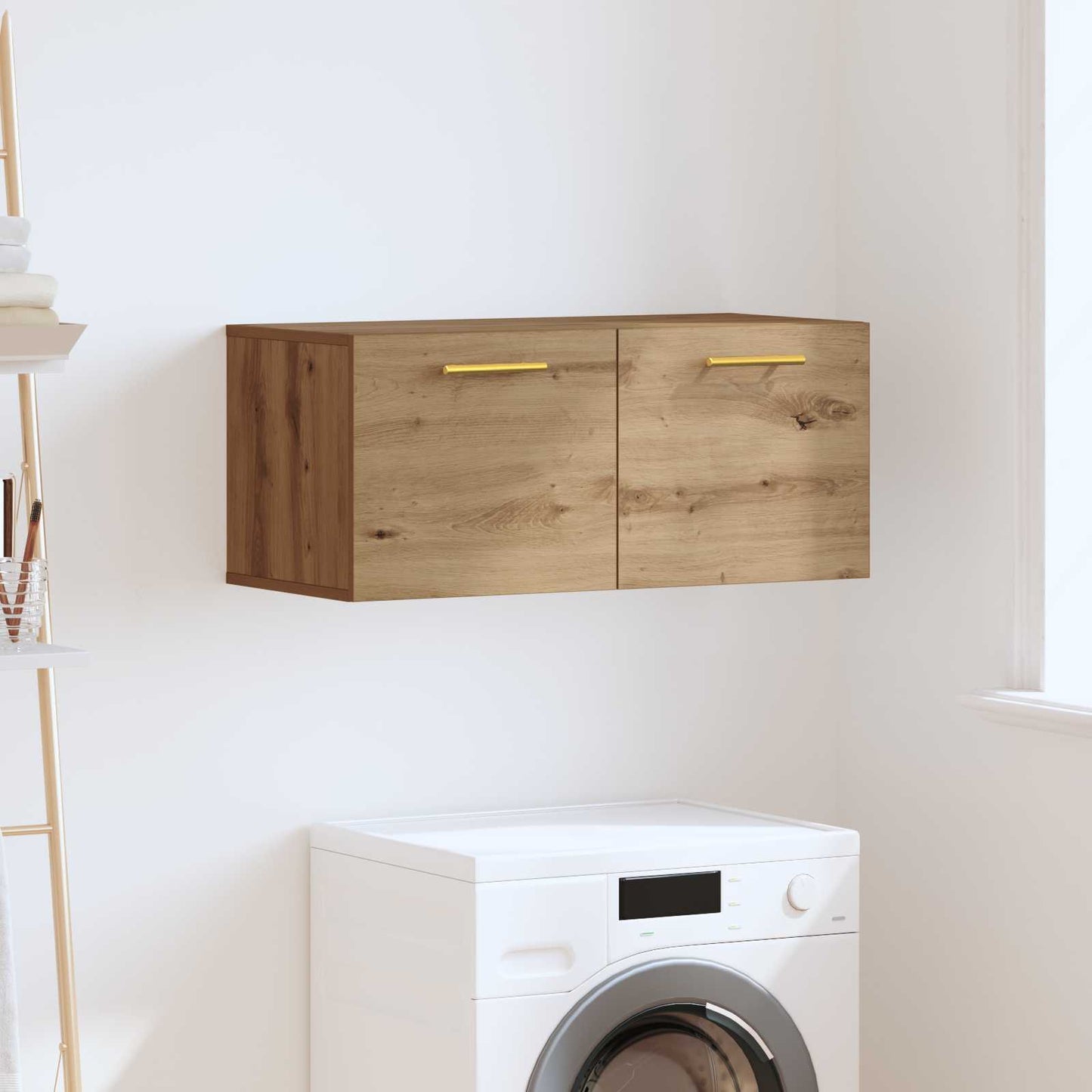 Wall Cabinet 80 x 36.5 x 35 cm Engineered Wood Artisan oak