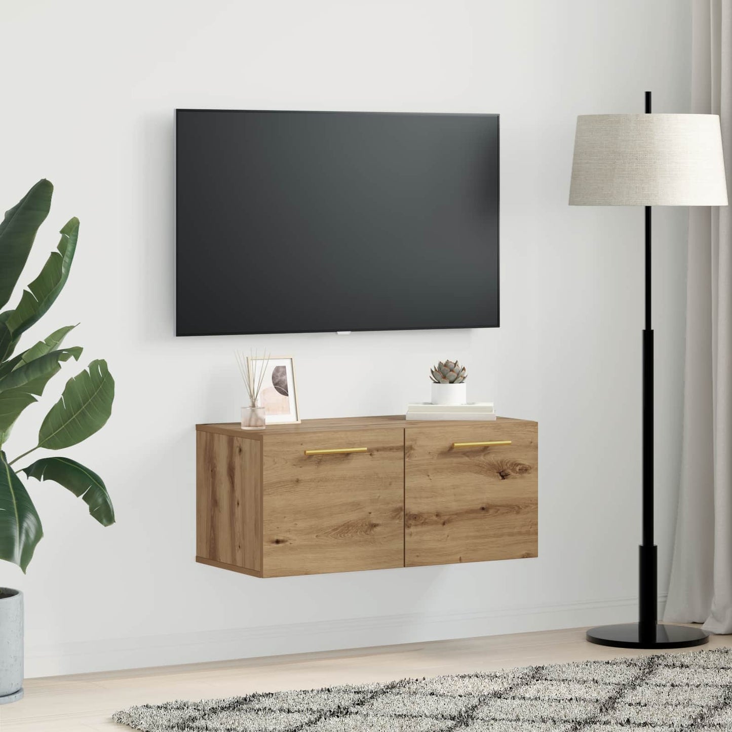 Wall Cabinet Artisan oak 80 x 36.5 x 35 cm Engineered wood