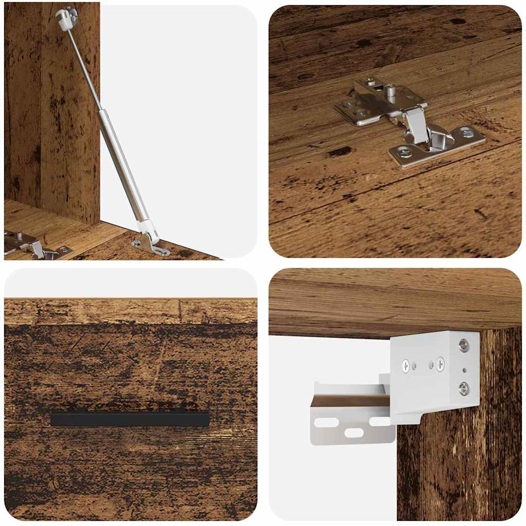 Wall Cabinet Old wood 80 x 36.5 x 35 cm Engineered wood