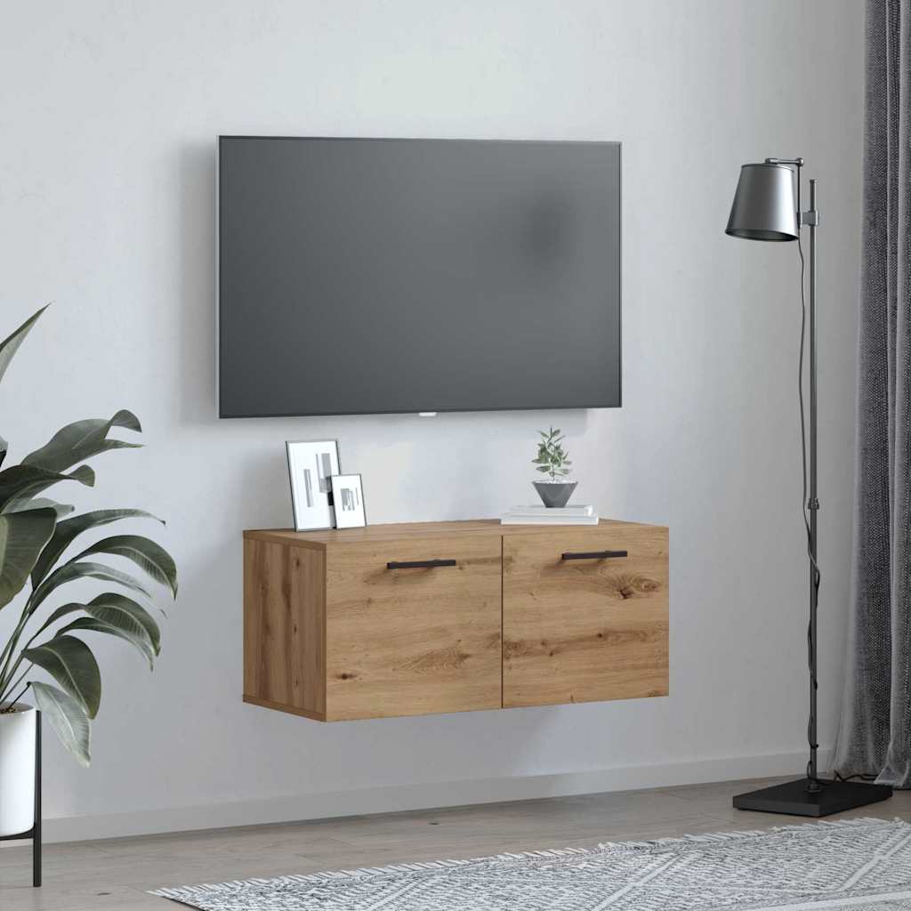 Wall Cabinet 80 x 36.5 x 35 cm Engineered Wood Artisan oak