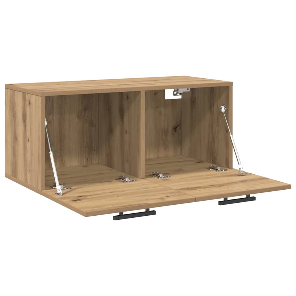 Wall Cabinet 80 x 36.5 x 35 cm Engineered Wood Artisan oak