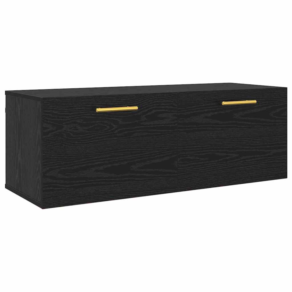 Wall Cabinet 100 x 36.5 x 35 cm Engineered Wood Black oak