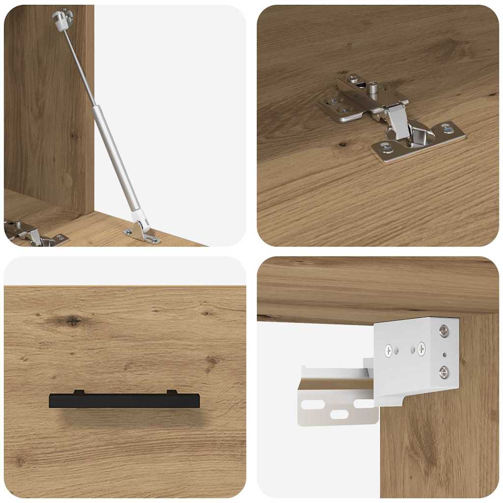 Wall Cabinet 100 x 36.5 x 35 cm Engineered Wood Artisan oak