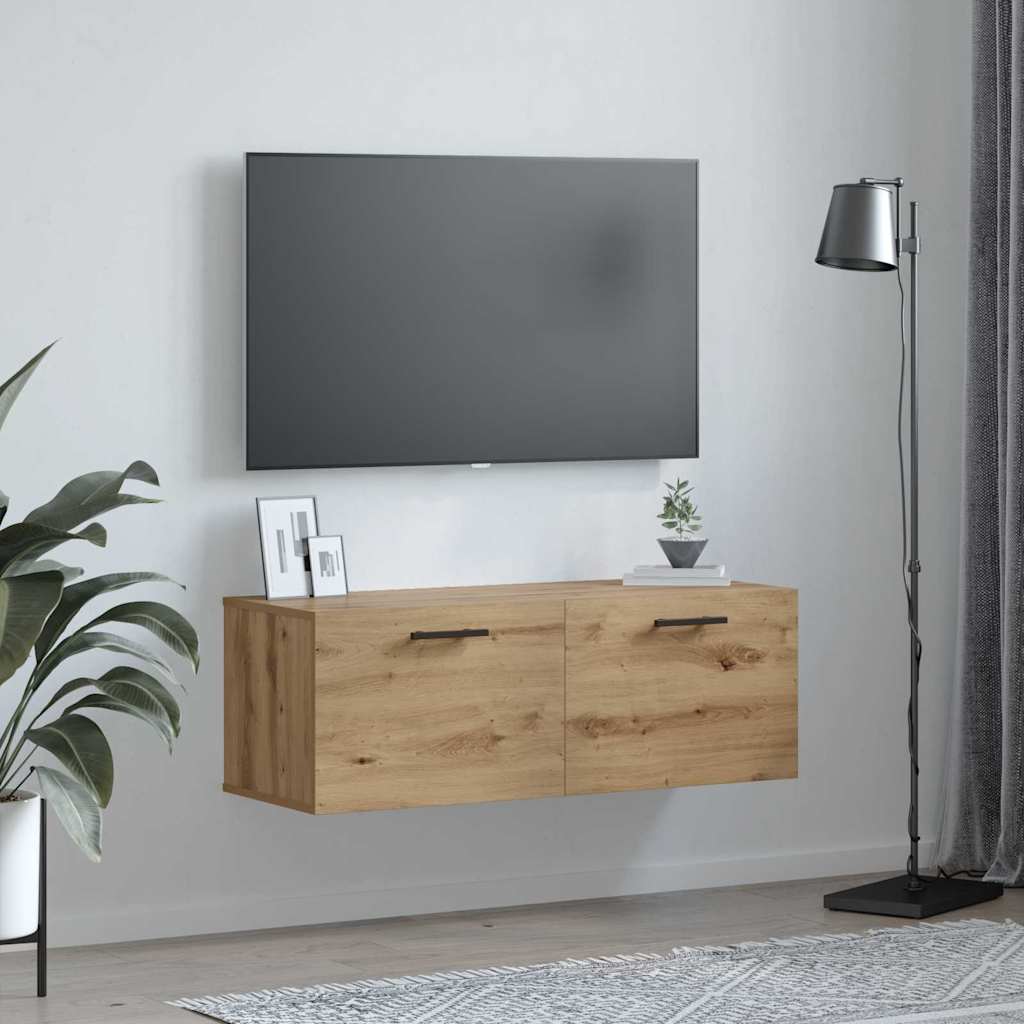 Wall Cabinet 100 x 36.5 x 35 cm Engineered Wood Artisan oak
