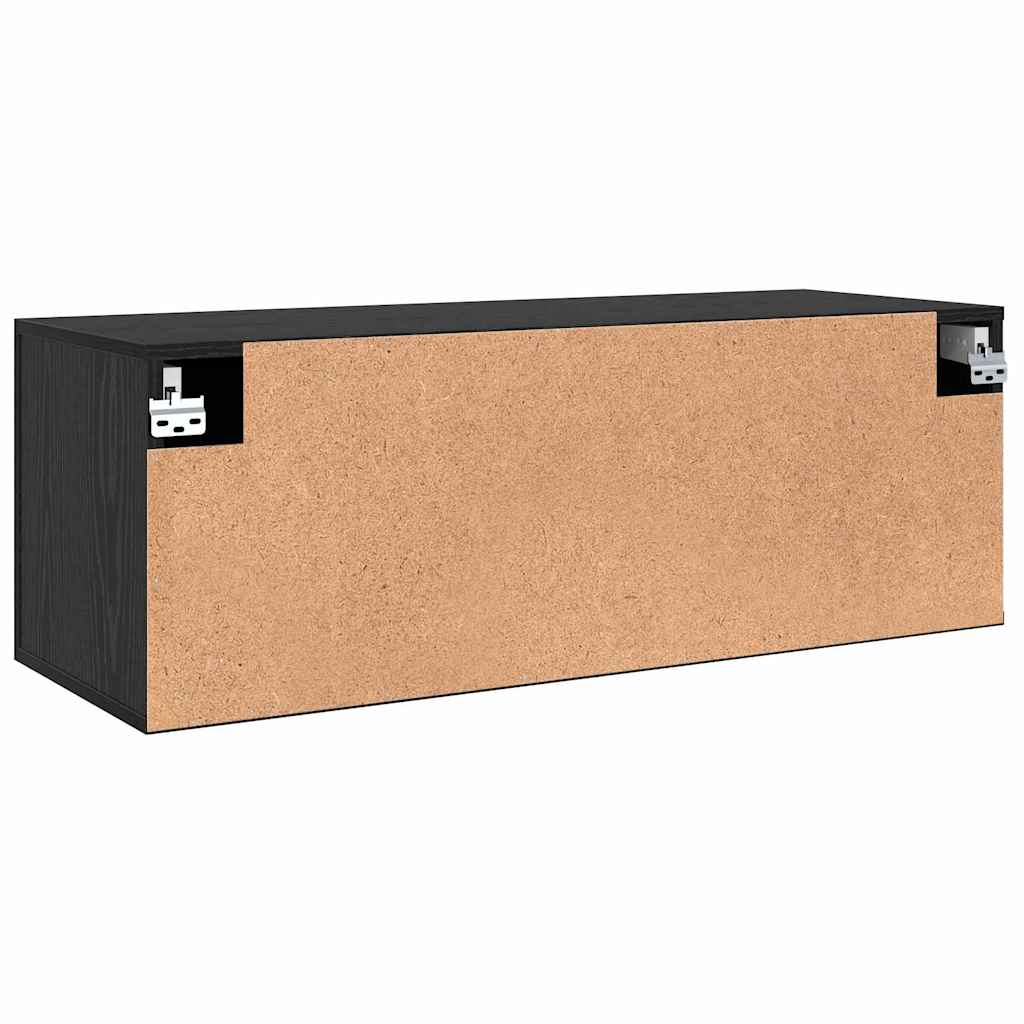 Wall Cabinet 100 x 36.5 x 35 cm Engineered Wood Black oak