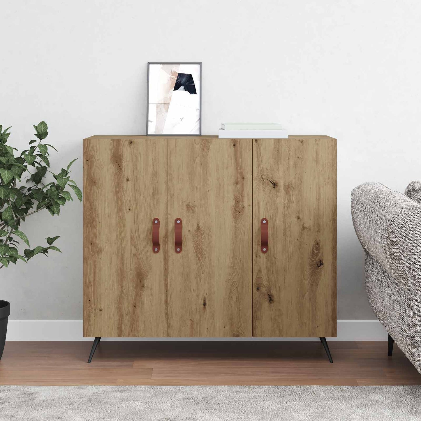 Sideboard Artisan Oak 89.5 x 34 x 80 cm Engineered Wood