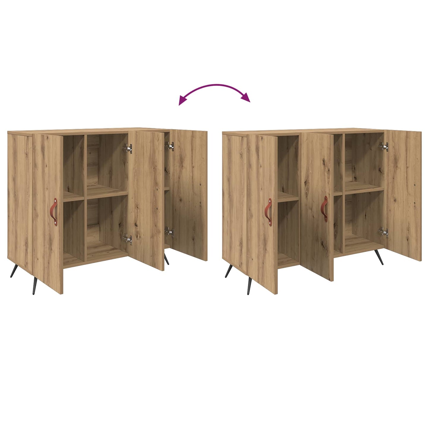Sideboard Artisan Oak 89.5 x 34 x 80 cm Engineered Wood