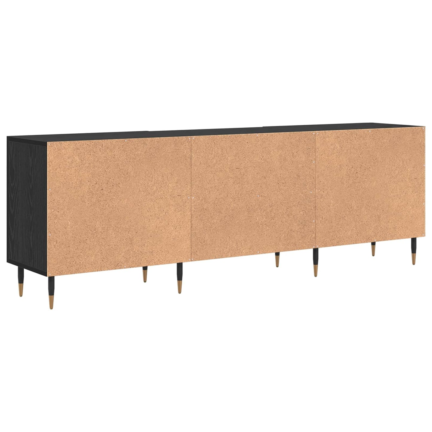 TV Cabinet Black oak 150 x 30 x 50 cm Engineered wood
