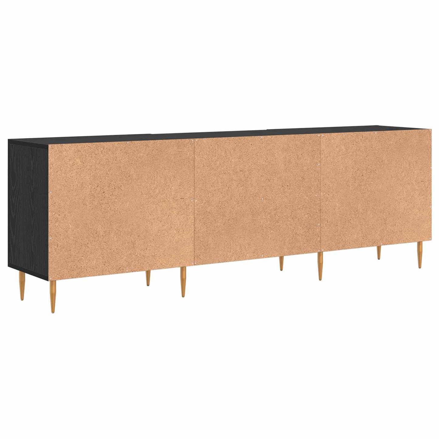 TV Cabinet 150 x 30 x 50 cm Black oak Engineered wood