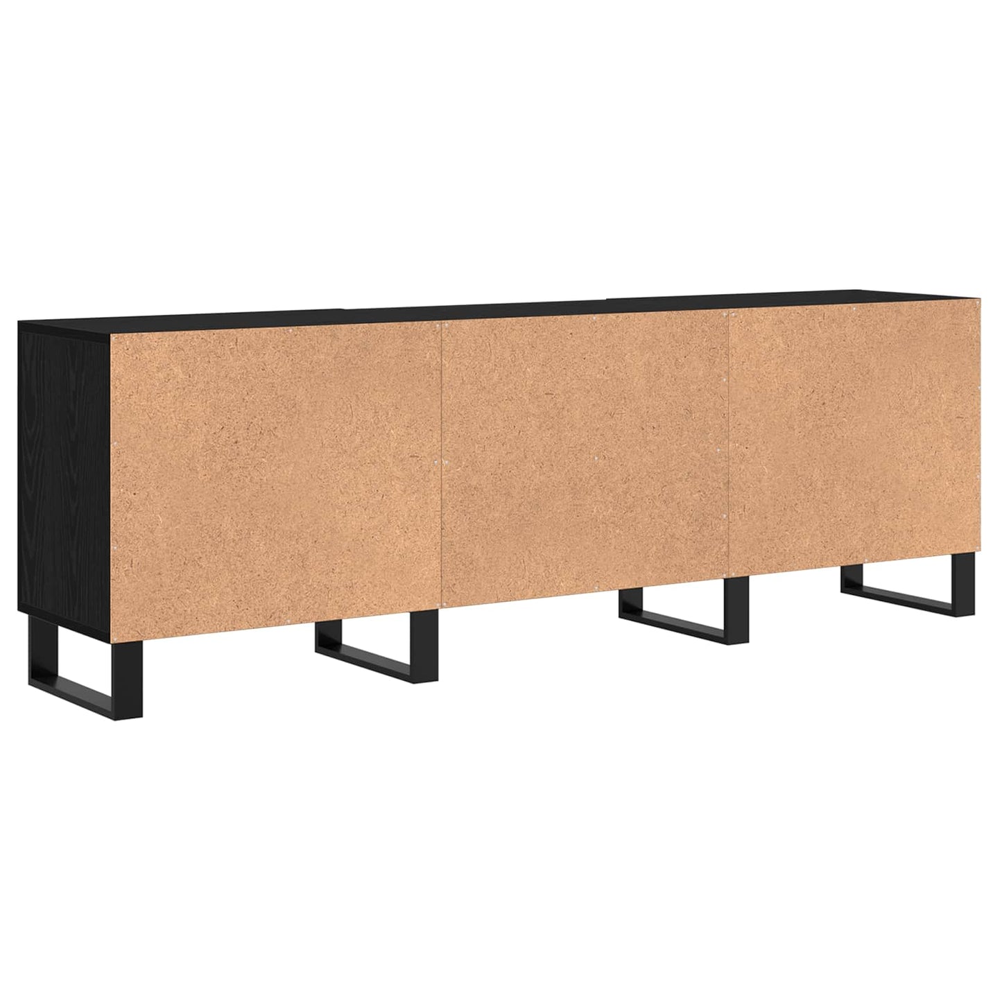TV Cabinet Black Oak 150 x 30 x 50 cm Engineered Wood