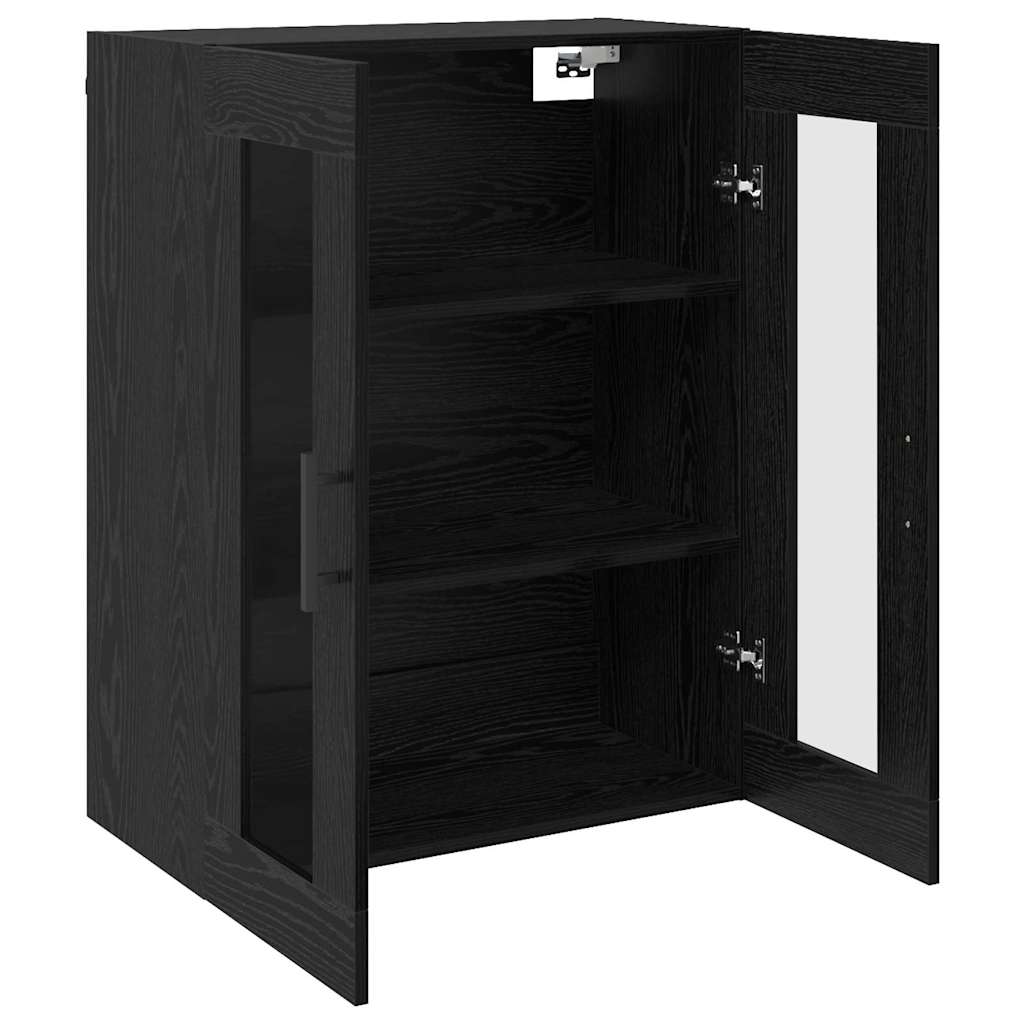 Wall Mounted Cabinet Black oak 69.5 x 34 x 90 cm