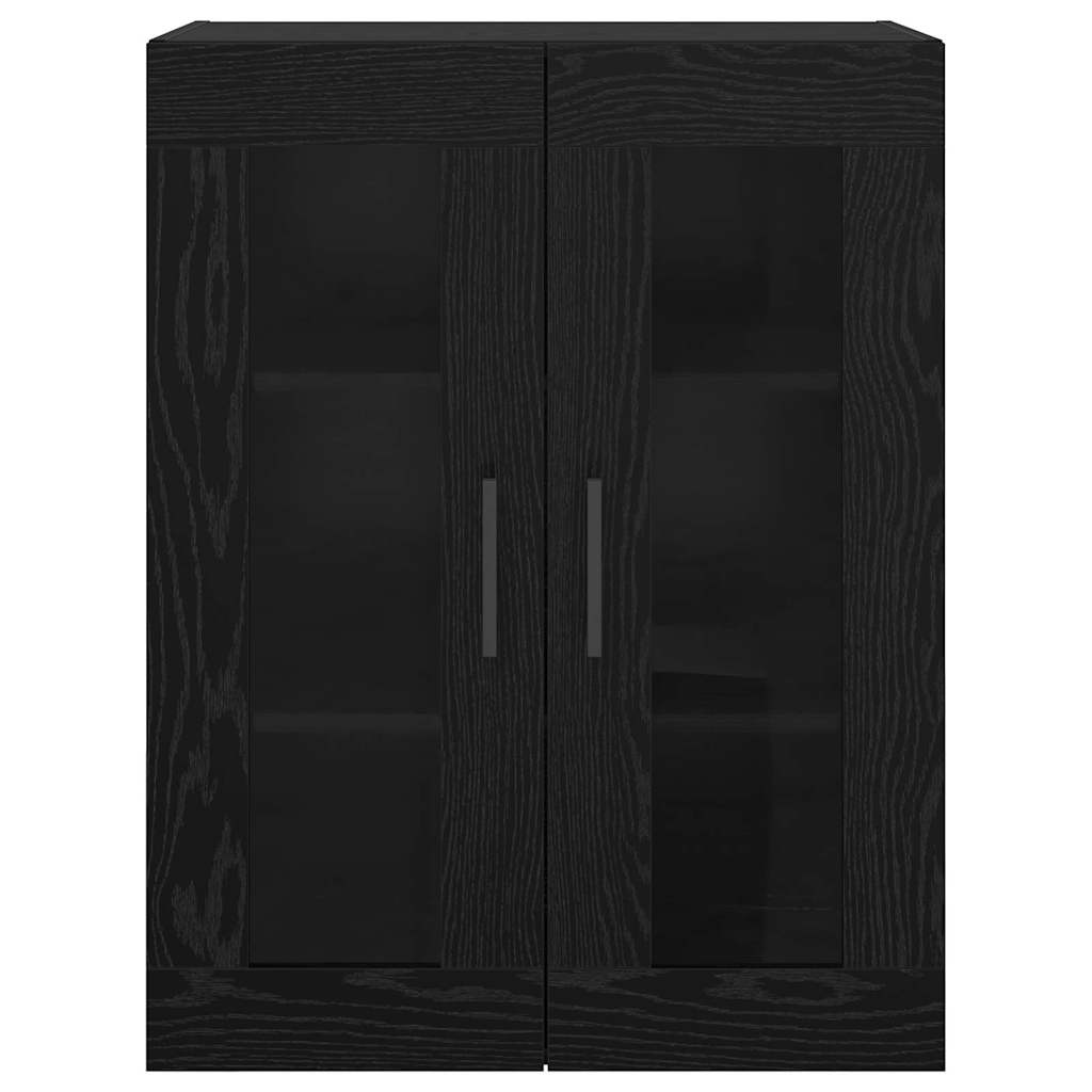Wall Mounted Cabinet Black oak 69.5 x 34 x 90 cm