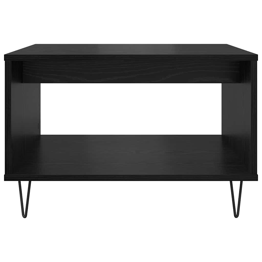 Coffee Table Black oak 60 x 50 x 40 cm Engineered wood