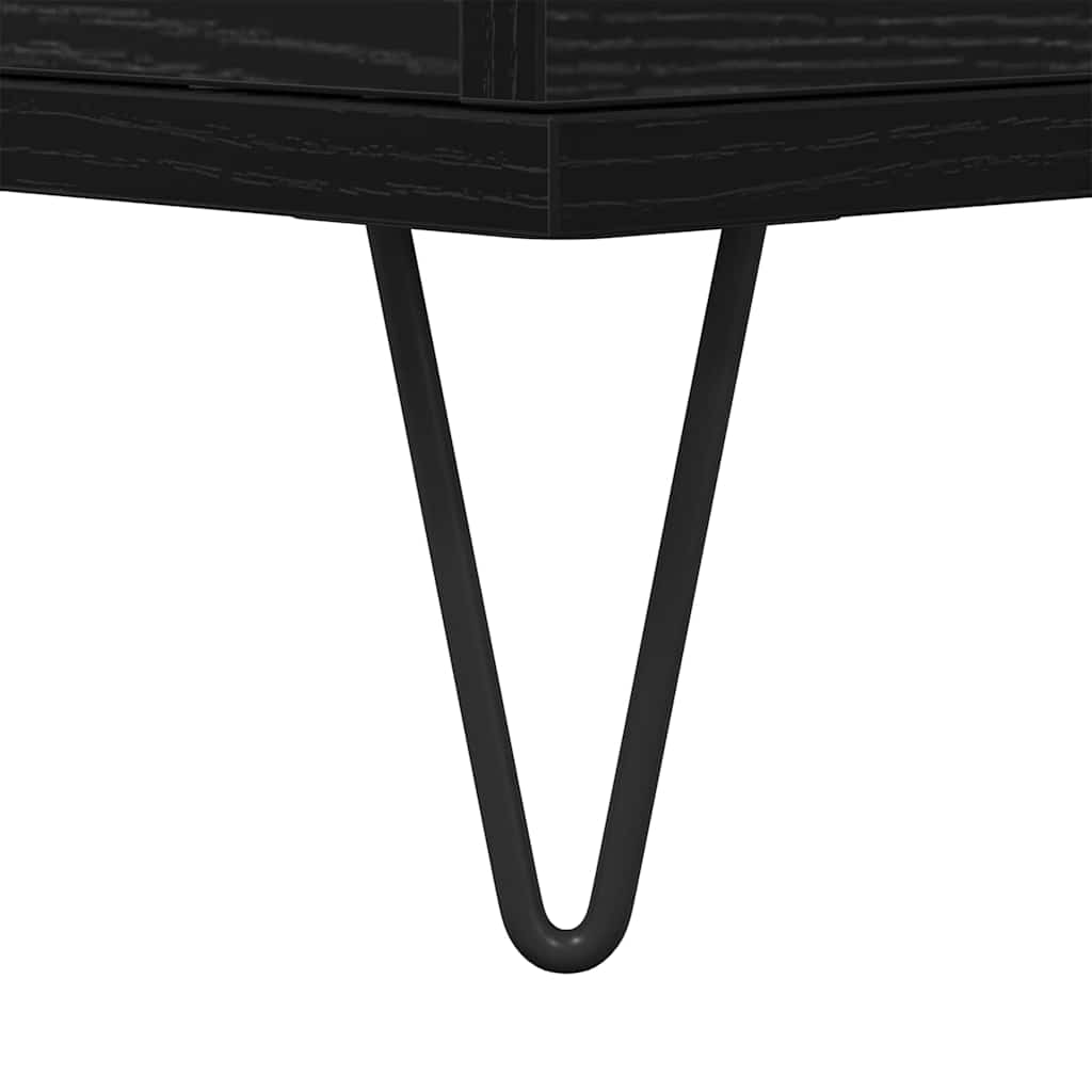 Coffee Table Black oak 90 x 44.5 x 45 cm Engineered wood