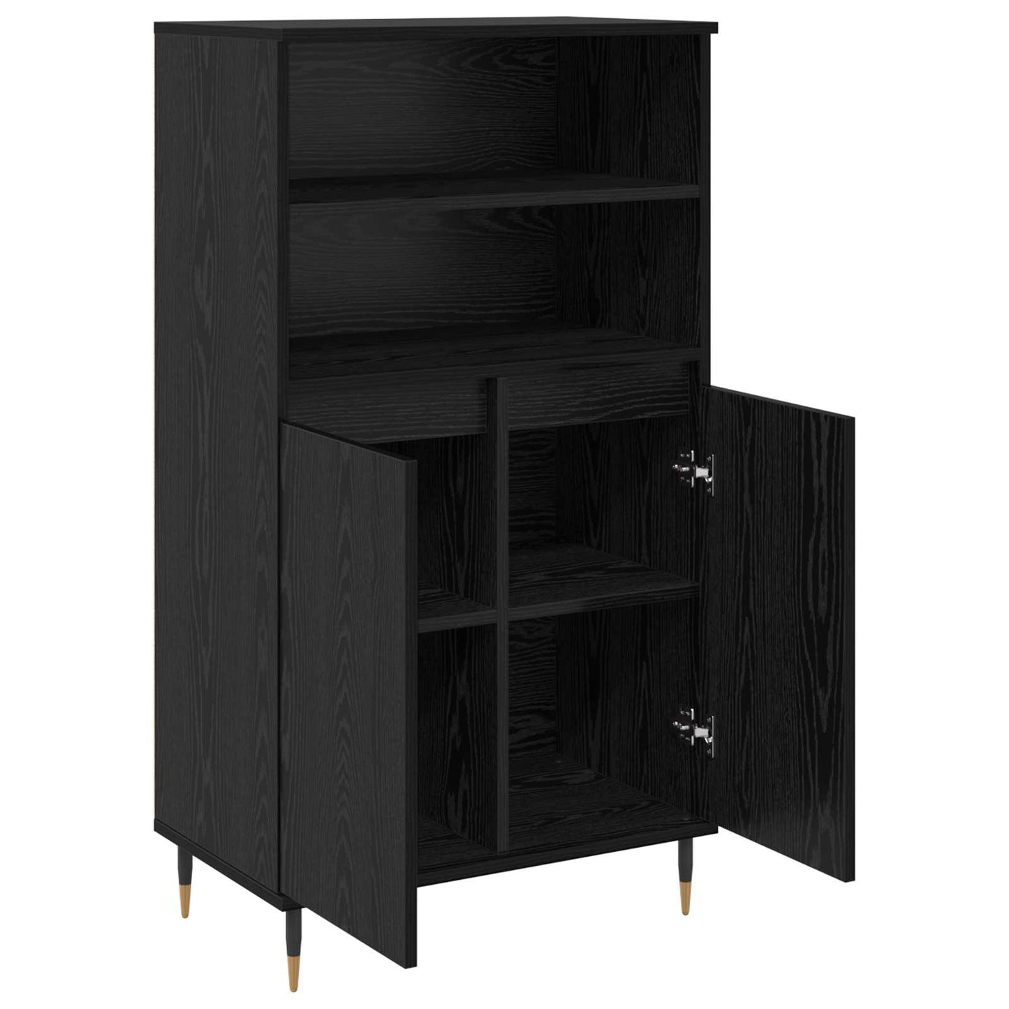 Highboard Black 60 x 36 x 110 cm Engineered wood