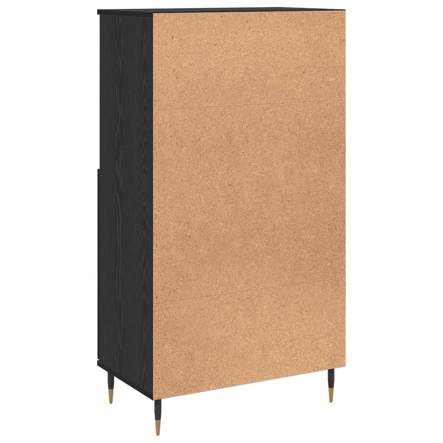 Highboard Black 60 x 36 x 110 cm Engineered wood