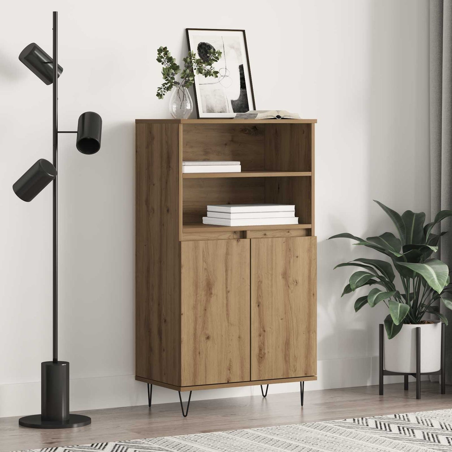 Highboard Brown 60 x 36 x 110 cm Engineered wood