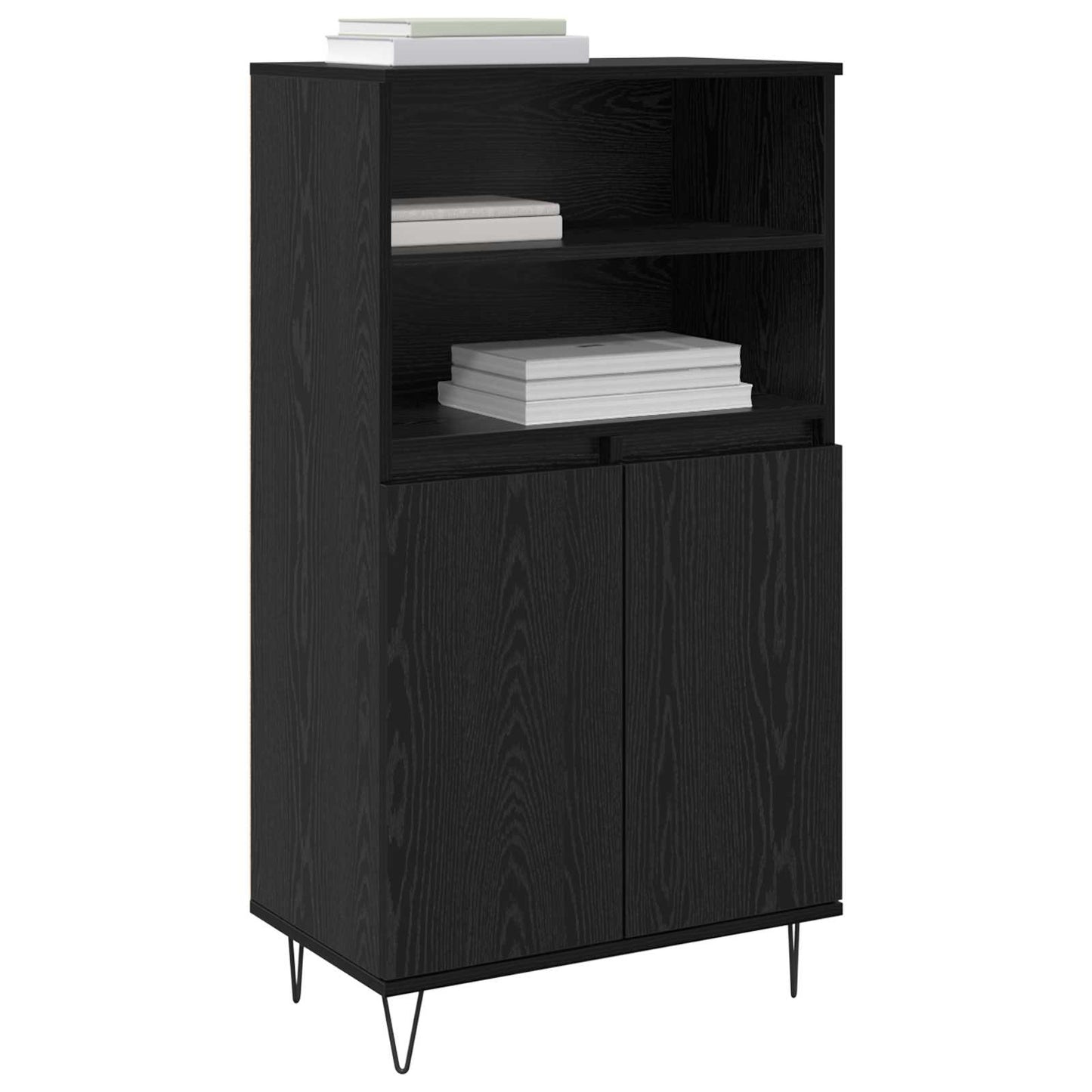 Highboard Black 60 x 36 x 110 cm Engineered wood