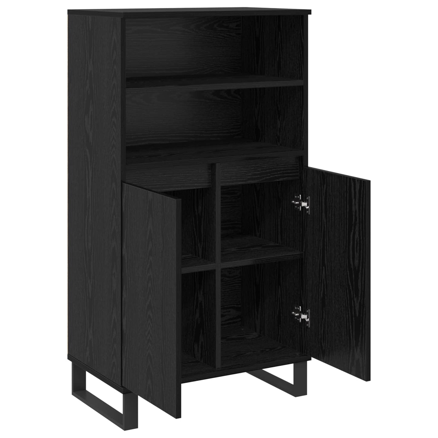 Highboard Black 60 x 36 x 110 cm Engineered wood