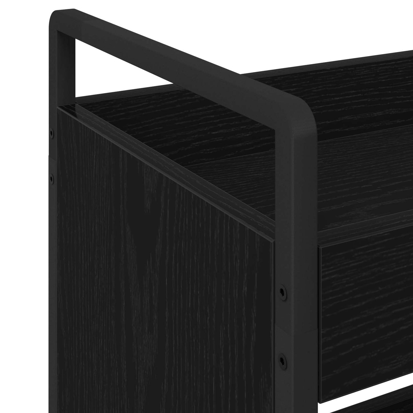 Kitchen Trolley Black Oak 70 x 30 x 82 cm Engineered Wood