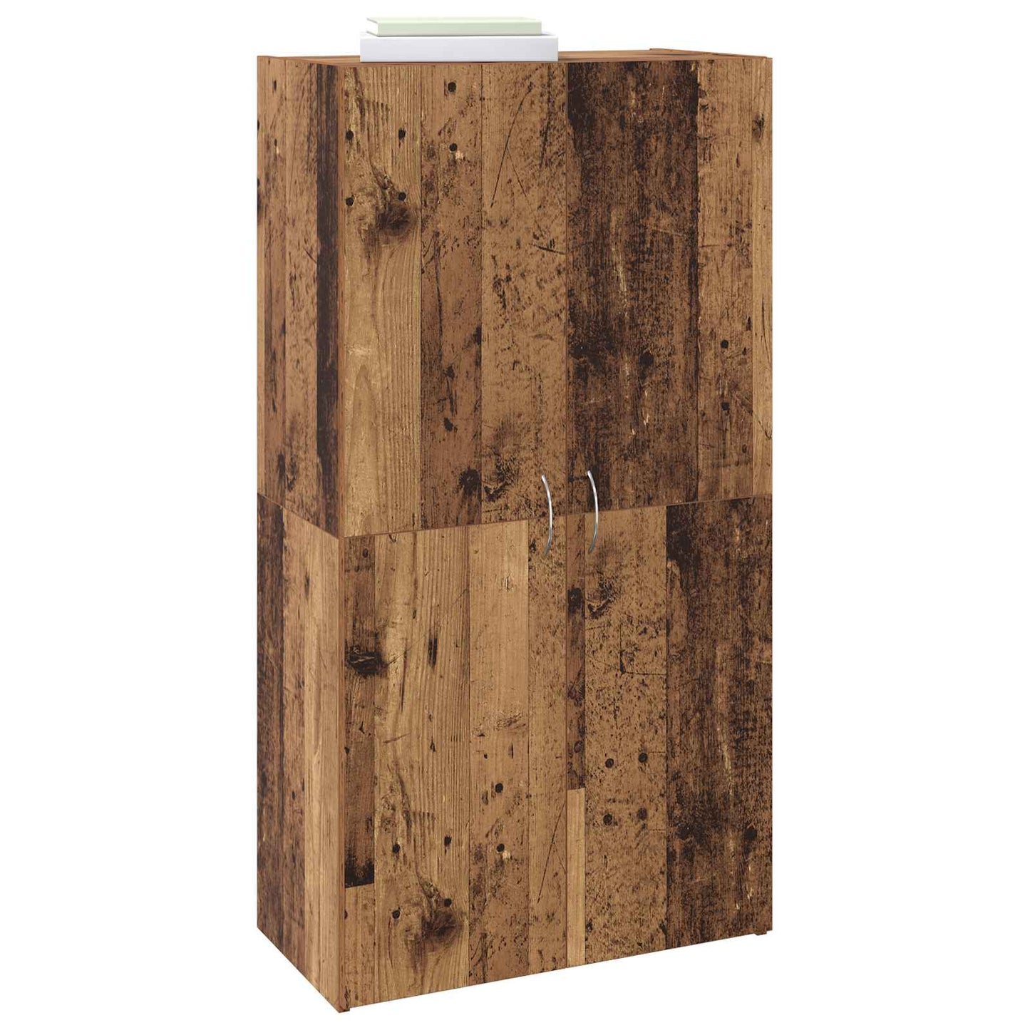 Office Cabinet Black Oak 60 x 32 x 115 cm Engineered Wood