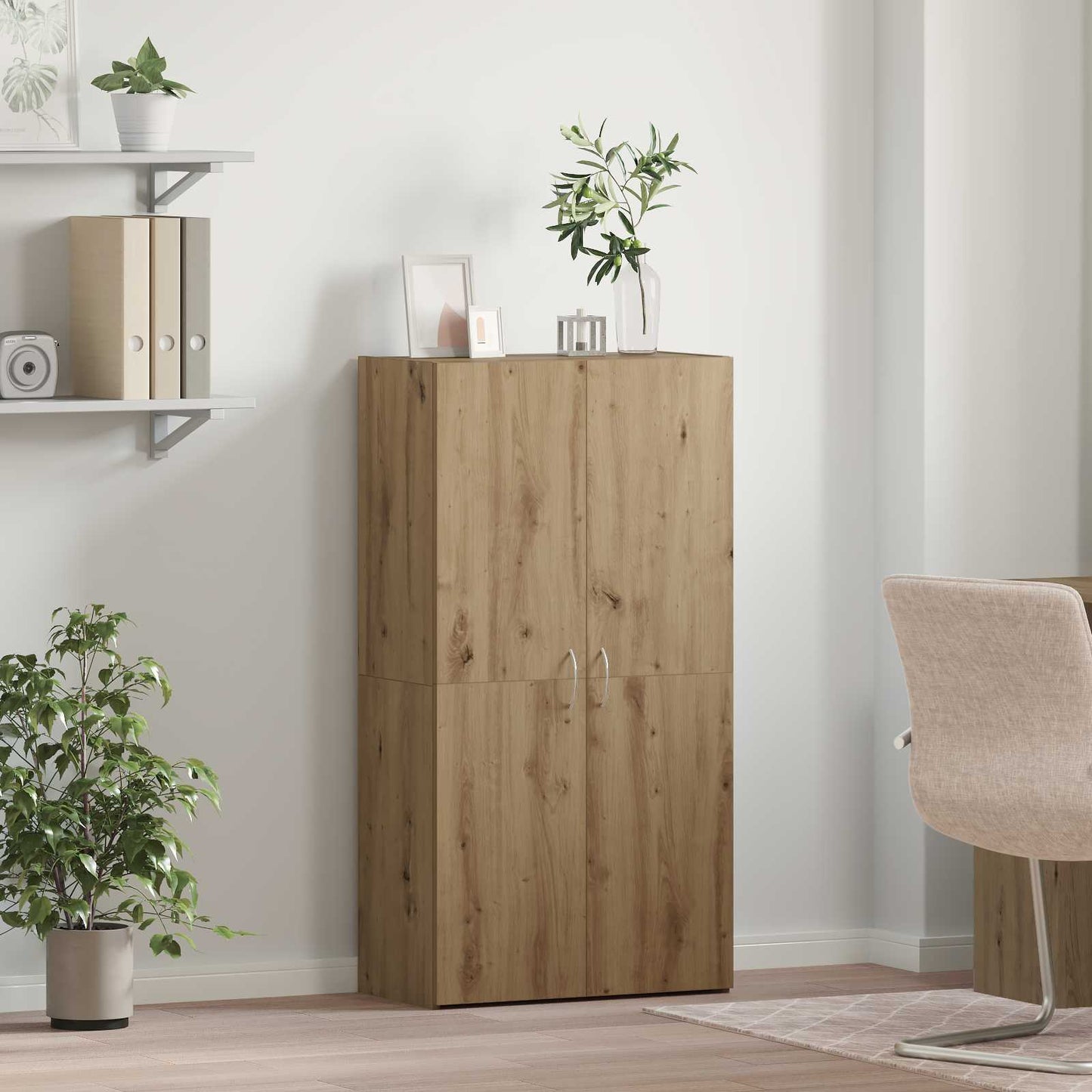Office Cabinet Old Wood 60 x 32 x 115 cm Engineered Wood