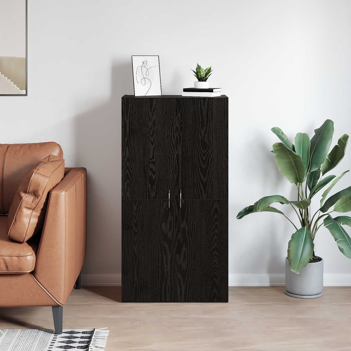 Office Cabinet Artisan Oak 60 x 32 x 115 cm Engineered Wood