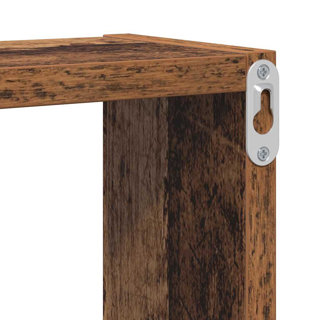 Wall Shelf Wall-Mounted Old Wood 96 x 12 x 64 cm